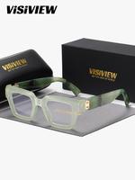 Unisex Stylish Full-frame Glasses, Trendy Square Frame Anti-blue Light Glasses with Box, Fashion Eyewear Accessories for Outd...