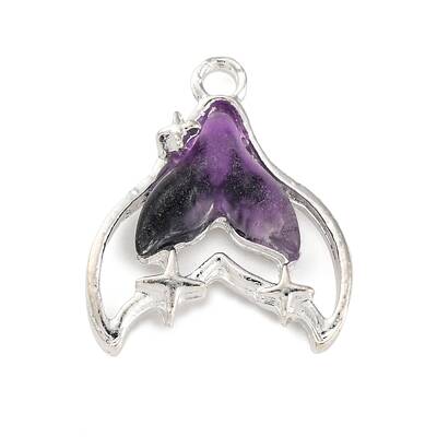 Rack Plating Alloy Resin Pendants