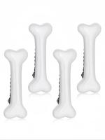 Cute Bone Shaped Hair Clips, 4 Counts Fashionable Hair Accessories for Women & Girls, Minimalist Headwear Suitable for Thick ...
