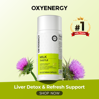 Oxyenergy Milk Thistle Liver Detox & Colon Cleanse, Natural Liver Health Support with Kudzu Root, Turmeric, Inositol, Methion...
