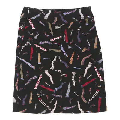 Moschino Jeans Midi Skirt - 29W UK 10 Black Cotton Blend | Size: UK 10