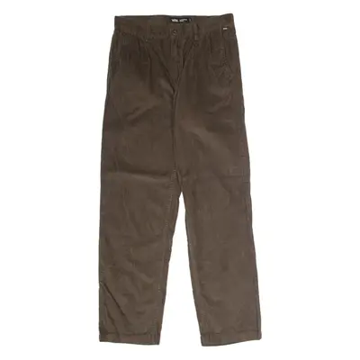 VANS Authentic Chino Mens Corduroy Trousers Brown Loose Tapered W28 L30