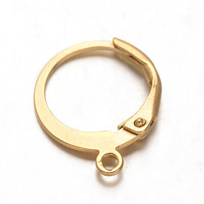 Ion Plating(IP) 304 Stainless Steel Leverback Earring Findings
