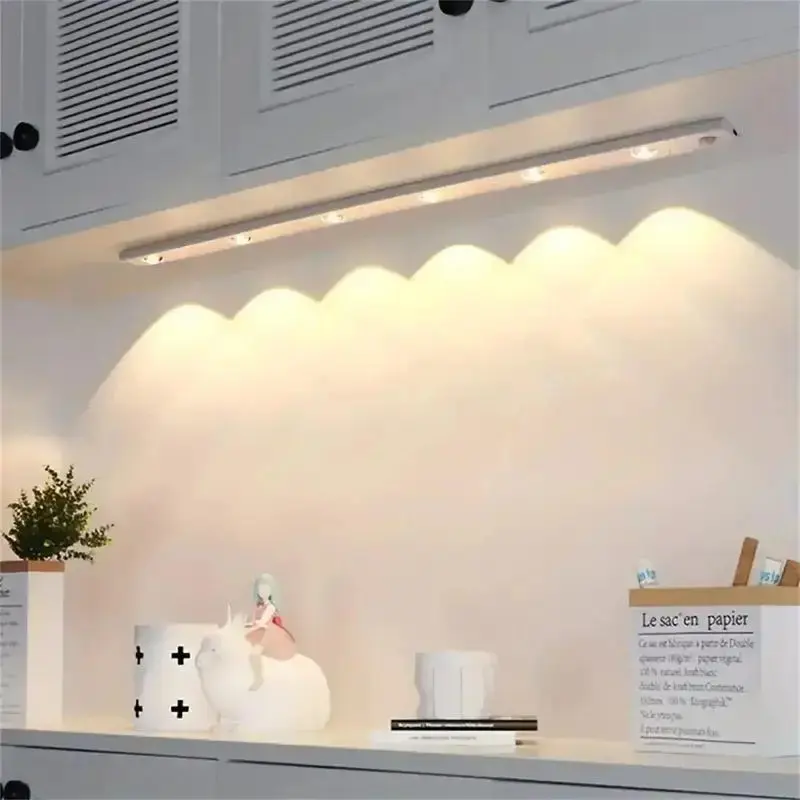 【TikTok Top Seller】LED Motion Sensor Cabinet Light for Fall, Under Cabinet Closet Light, Waterproof LED Strip Light for K...