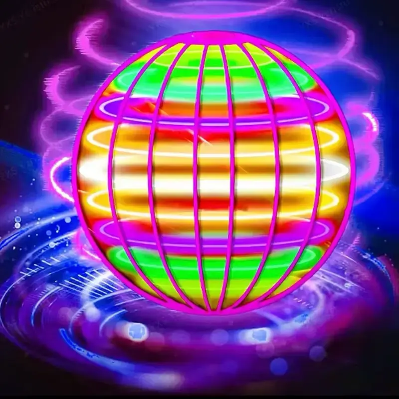 Flying Boomerang Orb - Vibrant Colorful Orb with Glowing Design, Ideal for Celebrations and Special Occasions