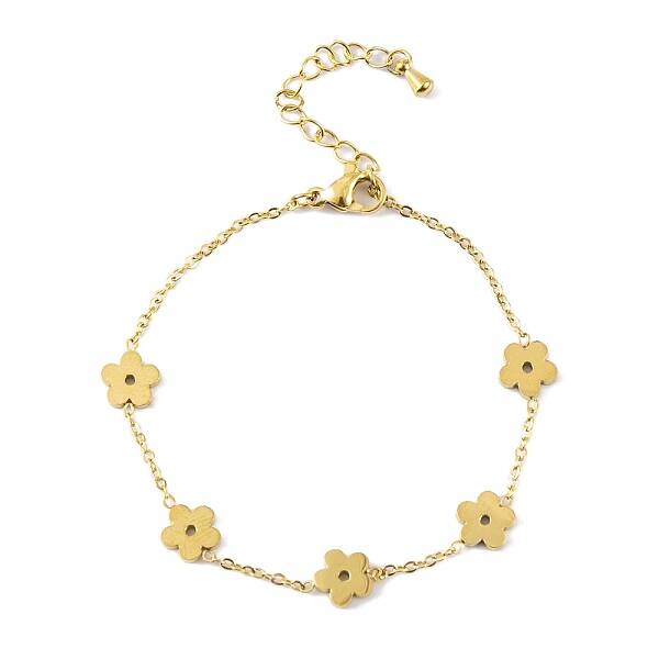 Ion Plating(IP) 304 Stainless Steel Link Chain Bracelets for Women