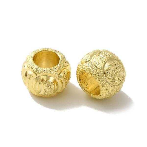 Textured Brass Beads