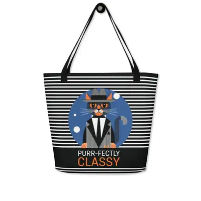 Catwalk Chic - Tote Bag for Cat Lovers
