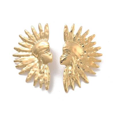 Ion Plating(IP) 304 Stainless Steel Stud Earrings