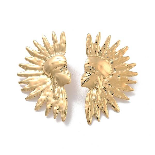 Ion Plating(IP) 304 Stainless Steel Stud Earrings