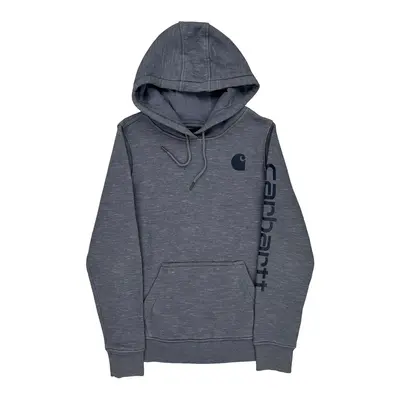 Carhartt Hoodie - Small Grey Cotton Blend