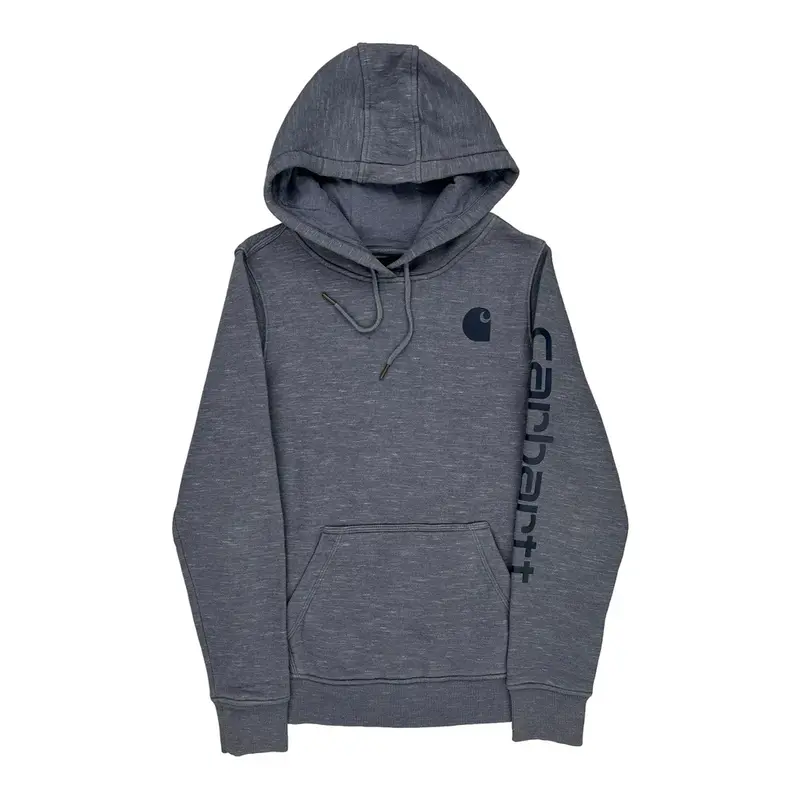 Carhartt Hoodie - Small Grey Cotton Blend