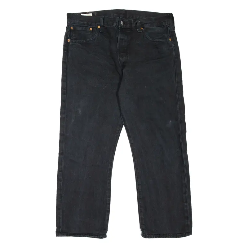 LEVI'S 501 BIG E Jeans Mens Black Regular Straight W34 L25