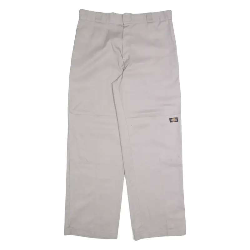 DICKIES Chino Mens Trousers Grey Relaxed Straight W36 L32