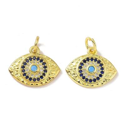 Real 18K Gold Plated Brass Micro Pave Cubic Zirconia Pendants