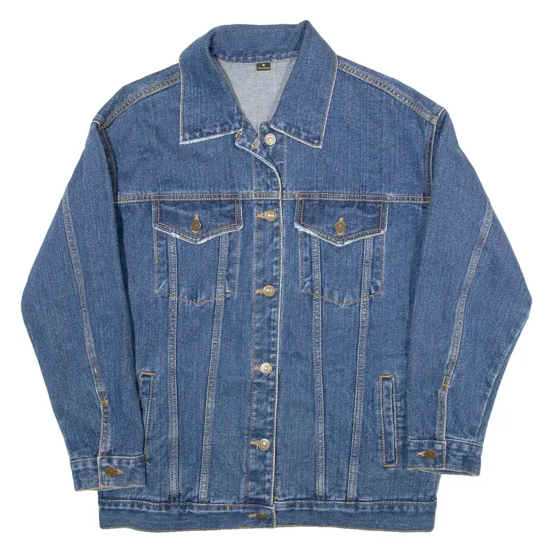 ROYALCHEESE Womens Denim Jacket Blue M