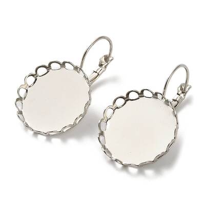 Brass DIY Leverback Earring Settings