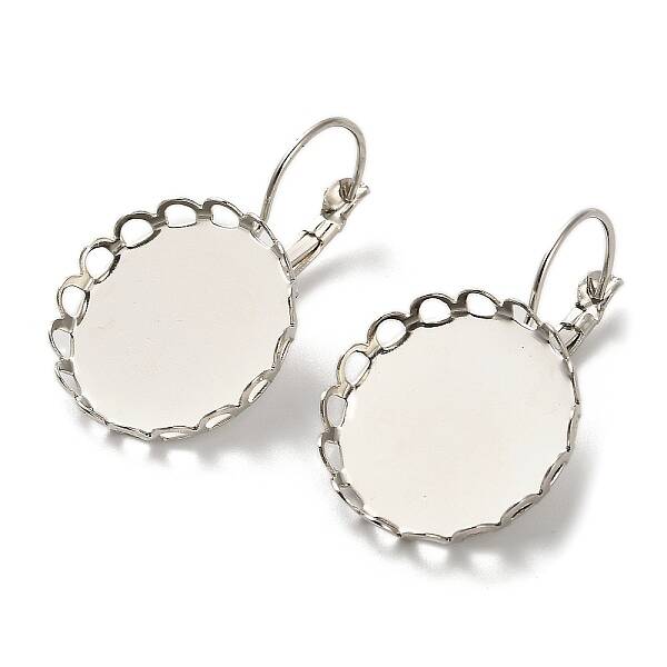 Brass DIY Leverback Earring Settings