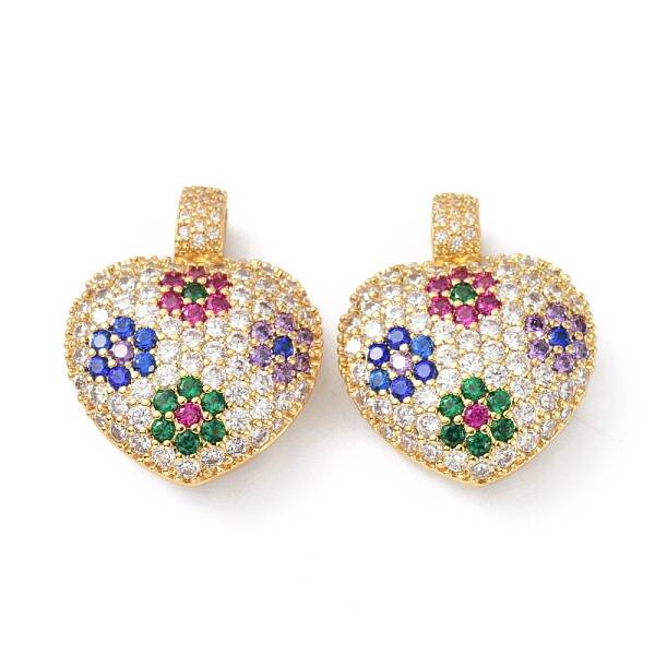 Brass Cubic Zirconia Pendants