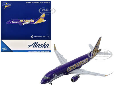 Embraer ERJ-175 Commercial Aircraft Alaska Airlines - Horizon Air - University of Washington Huskies (N662QX) Purple with...