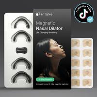 Intake Breathing Magnetic Nasal Strip Starter Kit and 15 Day Supply Extra Strength