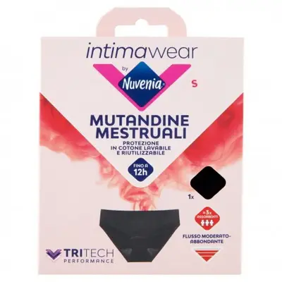 Nuvenia Intimawear By Nuvenia Menstrual Panties S Black