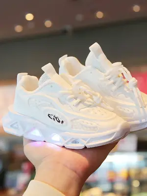 Fashionable Luminous Sneakers, Casual Breathable Comfortable Sports Running Shoes, Lightweight Soft Sole Shoes for Boys & Gir...