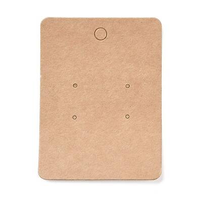 Blank Kraft Paper Earring Display Cards