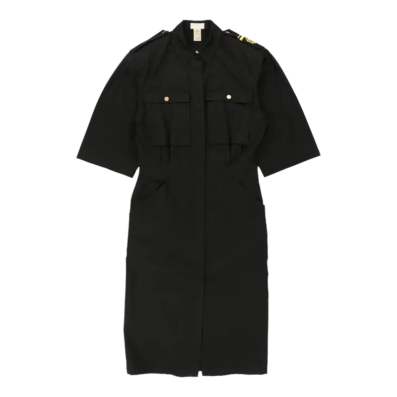 Les Copains Shirt Dress - Medium Black Cotton | Size: medium