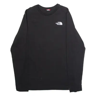 THE NORTH FACE Mens T-Shirt Black Long Sleeve Crew Neck M