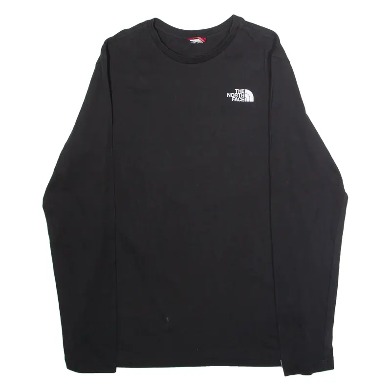 THE NORTH FACE Mens T-Shirt Black Long Sleeve Crew Neck M