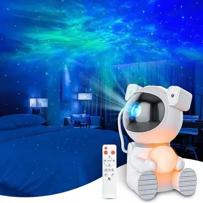 Astronaut Galaxy Projector, Star Projector for Bedroom, LED Night Light for Kids Room with Timer and Remote, Room Decor Aesth...