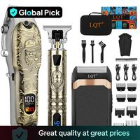 GLOBAL PICK Professional Hair Clippers for Men, 7000 RPM, USB Rechargeable Cordless Hair Trimmer, with LCD Display, 2000mAh L...