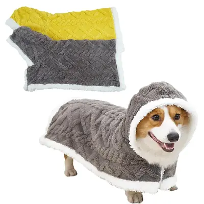 Pet Warm Coat, 1 Count Soft Comfortable Pet Sleeping Cape, Pet Sleeping Robe, Dogs Clothes, Dog & Cat Clothing Supplies