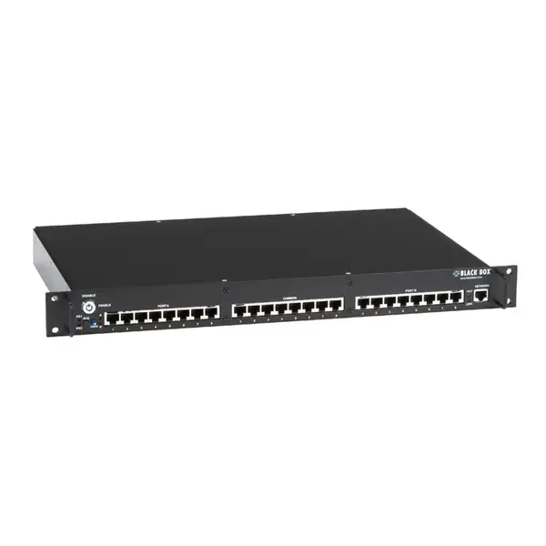 Black Box NBSALL8MGR | 8 x Ports 1000Base-T RJ-45 1U Rack-mountable Layer 2 Gang Switch