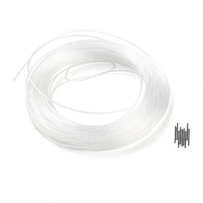 BENECREAT 50 Yards Nylon Memory Wire for Millinery Hat Brims