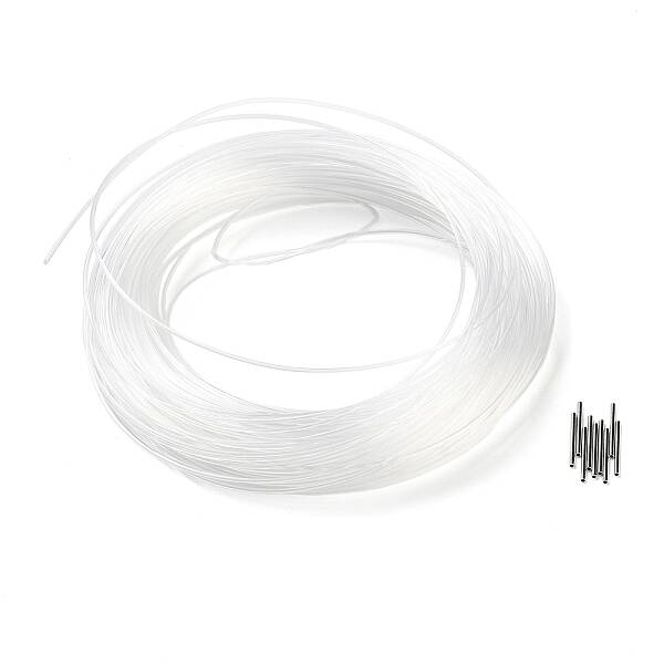 BENECREAT 50 Yards Nylon Memory Wire for Millinery Hat Brims
