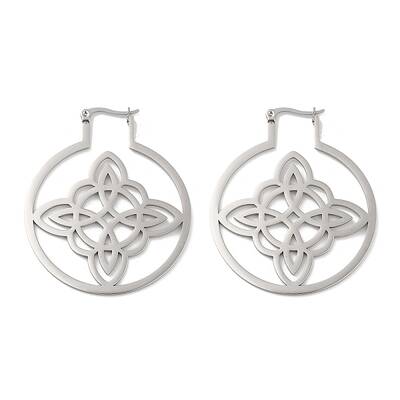 Non-Tarnish 304 Stainless Steel Hoop Earrings