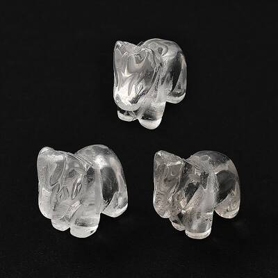 Chinese Zodiac Natural Quartz Crystal Carved Beads