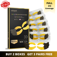 SAHIPUB Full Eye Coverage Eye Masks for Eliminating Eye Bags, Wrinkles, Dark Cycles, Anti Aging Treatment Castor Oil Collagen...