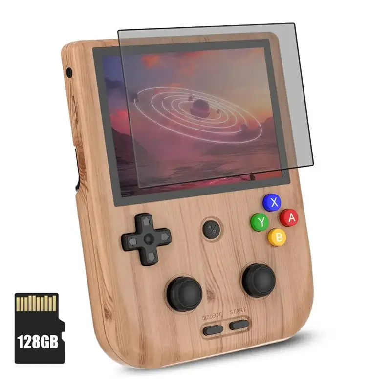 Anbernic RG405V Handheld Game Console for Summer, 4.0 Inch IPS Touch Screen Game Console, Portable Game Console with Game Car...