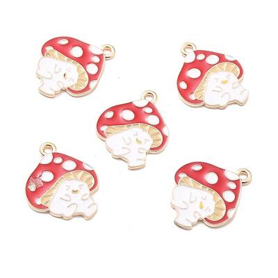 Autumn Theme Alloy Enamel Pendants