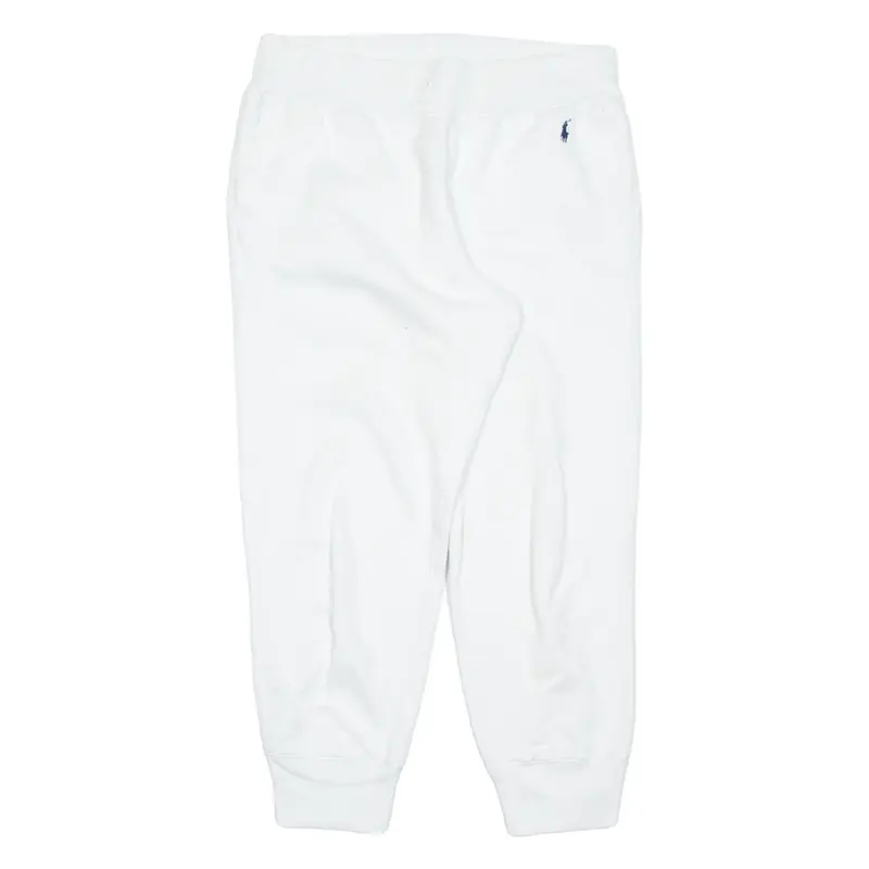 POLO RALPH LAUREN Mens Joggers White Tapered M W34 L25