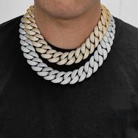 Lamaison 22mm Cuban Chain Necklace-Hip Hop Statement Piece for Men,Long Miami Tennis Chain Necklace Bracelet Highlight,Luxury...