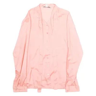 JAEGER Womens Shirt Pink Collared Long Sleeve S