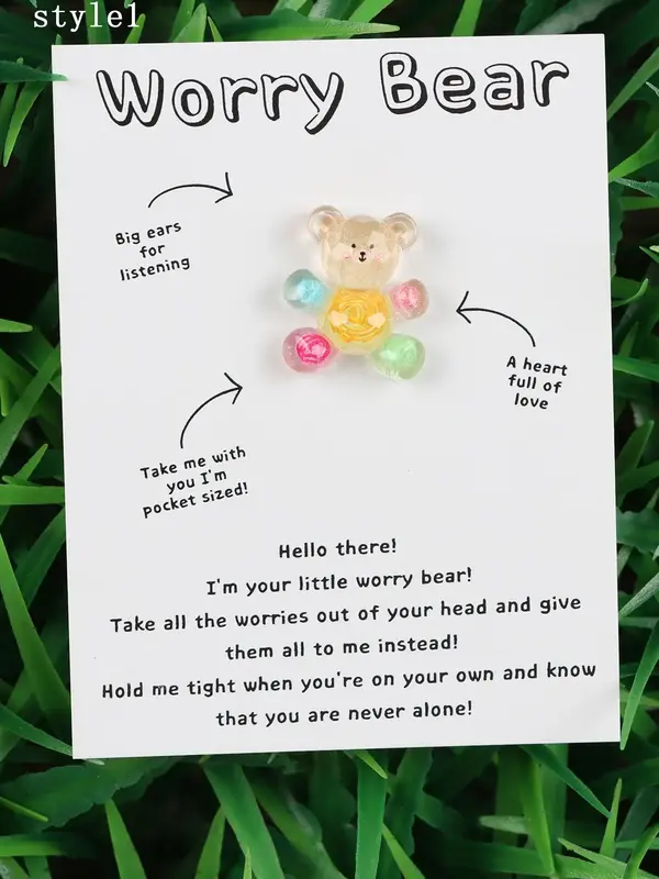 Cute Bear Design Resin Charm, Fashionable Jewelry Accessories for Women & Girls, Trendy All-match & Exquisite Jewelry for Bir...