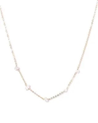 Cinq Herkimer Necklace | Metal Color: Gold