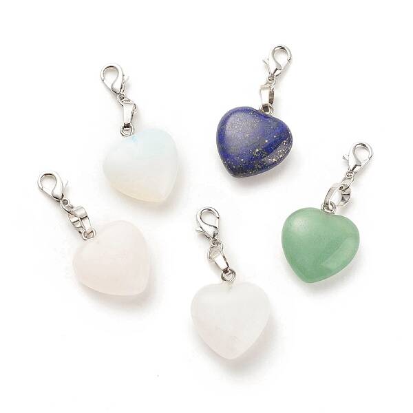 Heart Gemstone Pendant Decorations