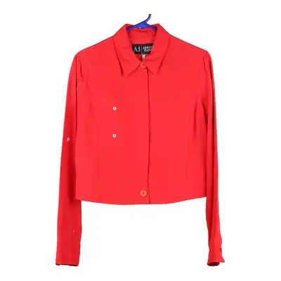Armani Jacket - Small Red Cotton