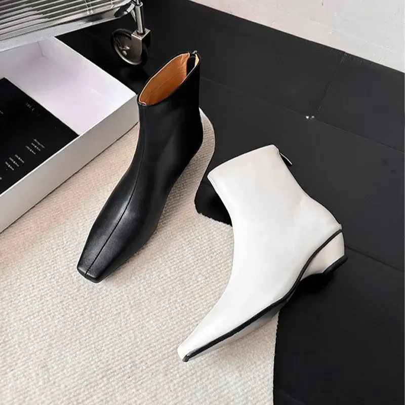 CHIKO Adhara Square Toe Wedge Ankle Boots
